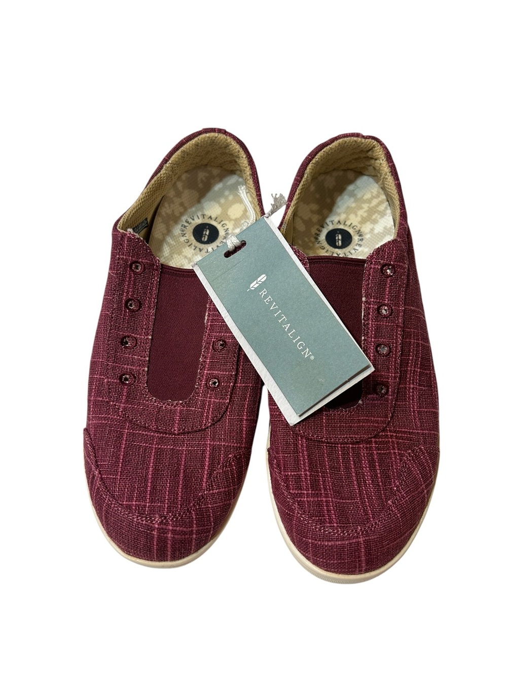 Revitalign Santa Margarita Solid Slip-On Burgundy Plum Women’s 8.5D Comfort  NWT